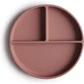 Mushie siliconen zuigplaat | BPA-vrij antislipontwerp (bewolkt mauve)