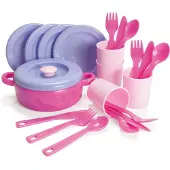 Dantoy - Dinner set, Pink (4397)
