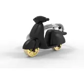 Metalmorphose Scooter Sleutelhanger Vespa Design Cadeau Accessoire- Mat Zwart