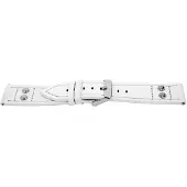 Claudio Calli Horlogeband I525 Pilots Wit Leer 24x22 mm