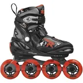 Roces Inline skate Moody Boy TIF Zwart Rood-Schoenmaat 36 - 40