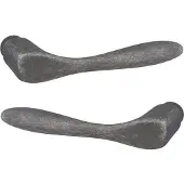 Impresso deurklink | serie " Carlow " | verouderd messing | massieve deurklinkset | voor deuren van 38 tot 45 mm dik