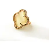 Sophie model Fiori gezet ring in zilver roze verguld parelmoer