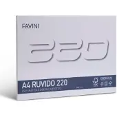 Favini – Tekenblok A4 – 20 Vellen – Wit – 220 g/m² – Ruw Oppervlak – Voor Potlood, Houtskool & Pastel – FSC – Gemaakt in Italië