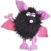 Living puppets – Handpop Bammel, 34 cm | Monster to go met beweegbare mond | Inclusief papieren zak | Vanaf 3 jaar