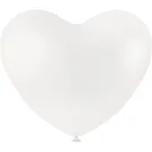 Creotime Ballonnen Hart Wit 8 Stuks