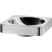 Delabie QUADRA waskom opbouw z. kraangat RVS 304 ext. mat int. glans