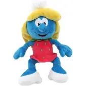 Puppy Smurfin knuffel met aardbeien kostuum (20 cm)