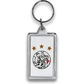 Afc ajax Ajax Sleutelhanger - Oud Logo - 3 Sterren - Plastic - Wit