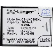 123accu LG BL-40MN / EAC61700902 accu (1000 mAh, huismerk)