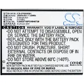 123accu ZTE Li3825T43P3H846739 accu (2000 mAh, huismerk)