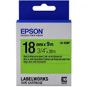 Epson LK-5GBF tape zwart op fluorescerend groen 18mm (origineel)