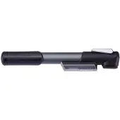 BBB Cycling WindGun S Mini Fietspomp met Drukmeter - Mini Fietspomp Racefiets & MTB - 7 Bar - Grijs - 25 cm - BMP-57