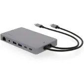 CipherLab Dockingstation - - Display Dock 2 - 12 poorten - 4K 60 Hz - Aluminium grijs siderval