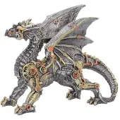 Nemesis Now - Dracus Machina (Small) Beeld/figuur - Draak - Zilverkleurig/Goudkleurig