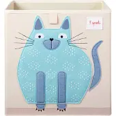 3sprouts Opbergdoos - 3 SPROUTS - 30x30x30cm - Beige/Wit - Karton/Papier - Kind