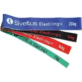 SVELTUS Set Elasti'ring x4 - Fitnessband Unieke maat