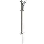 GROHE Euphoria - Glijstangset- handdouche Massage 110, douchestang en doucheslang, 3jet, grafiet donker, geborsteld 27226AL1