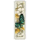 Vervaco - Bladwijzer kit - Vlinders en bloemen - PN-0145351 - Borduren - Borduurpakket - Borduurpakket volwassenen - Borduurpakket kind