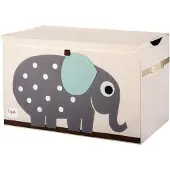 3sprouts Speelgoedkist - WEBER - Olifant - Kind - 100% Polyester - Grijs