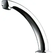 Delabie uitloop sanitairkranen chroom. glans hoogte 120mm type uitloop bladuitloop