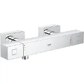 GROHE Cube douchekraan thermostatisch met koppelingen chroom
