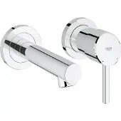 GROHE Concetto afbouwdeel v 2 gats inbouw wandkraan met uitloop chroom SHOWROOMMODEL