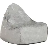 Beliani Zitzak grijs tyvek polyester EPS balletjes 75 x 63 x 73 cm met handvat modern