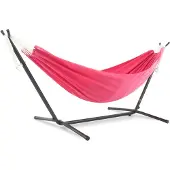 VIVERE Combo polyester hangmat met standaard (280 cm) Kleur: roze