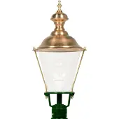 Ks Verlichting Nostalgische lantaarnlamp Hoorn M29 groen met kap chroom