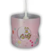 Niermann Standby Kinderkamer hanglamp Bungee Bunny, dimbaar, paars / roze / rose, Kinderkamer, Kunststof, hanglamp