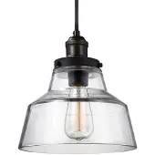 Elstead Lighting Elstead Baskin hanglamp, E27, 26 cm, verouderd messing, donker, verweerd zink