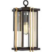 QUOIZEL LED Wand Buitenlamp Goldenrod | 1X E27 Max 60W | IP44 | Dimbaar | Western Bronze