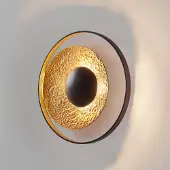 Holländer Design wandlamp Satellite, messing / goud, Woon-/ Eetkamer, metaal, Design, Wandlamp design