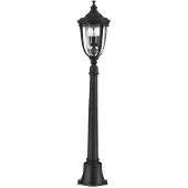 Elstead Lighting Elstead English Bridle buitenlamp, staande, E14, 3-voudig, 118 cm, zwart, IP44