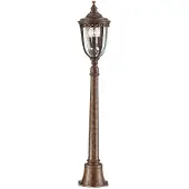 FEISS LED Tuin Pilaar English Bridle | 3X E14 Max 60W | IP44 (Outdoor) | British Bronze