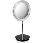 DECOR WALTHER BS 15 touch LED tafelspiegel rond Touch, dimbaar, chroom / zilver, Slaapkamer, metaal, Modern