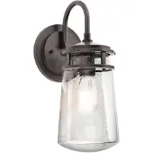 Kichler LED Wand Buitenlamp Lyndon | 1X E27 Max 60W | IP44 | Dimbaar | Architectural Bronze