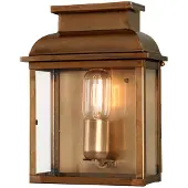 ELSTEAD Wandlamp buiten Old Bailey, brons / oud-messing, Messing, Antiek