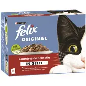 Felix Kattenvoer Nat Original Countryside Selectie in Gelei 12 x 85 gr