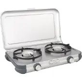 Campingaz Camping Kitchen 2 CV Camping kooktoestel - kooktoestel 2 pits - 2x 2000 Watt - zilvergrijs