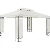 Casaria Paviljoen Elda XXL Crème 3x4m UV-bescherming 50+