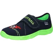 Beck Huisschoenen 'Football' donkerblauw / lichtgroen / rood / zwart / wit