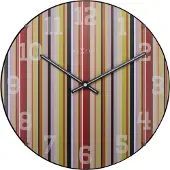 Nextime NE-3168 Wandklok Dia. 35 Cm, Bol Glas, 'Smithy Dome'
