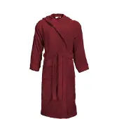 The One Towelling Badjas Burgundy Capuchon - S/M