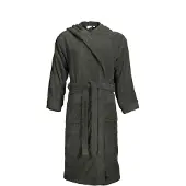 The One Towelling Badjas Antraciet Capuchon - XXL/3XL