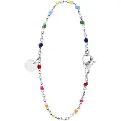 Lucardi Armband gemengde kleuren / zilver