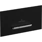 Villeroy & Boch ViConnect - WC-bedieningsplaat E300, Black Matt/Chrome Matt 922169AN