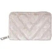 Juleeze Portemonnee 8*13 cm Beige Kunstleer Rechthoek Beurs Geldbeurs Geldbuidel