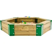 Hörby Bruk zandbak 150 x 110 x 28 cm bruin/groen